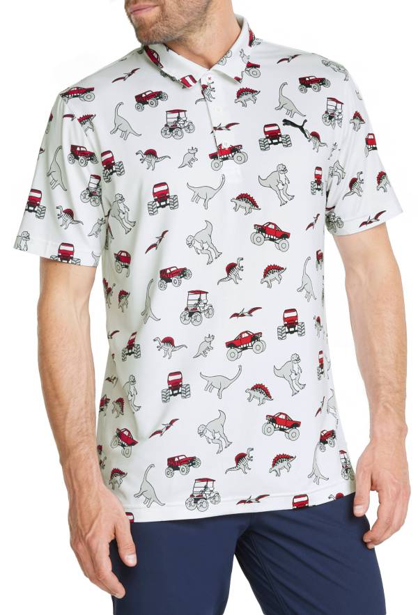 PUMA Men's CLOUDSPUN Dino-Mite Golf Polo