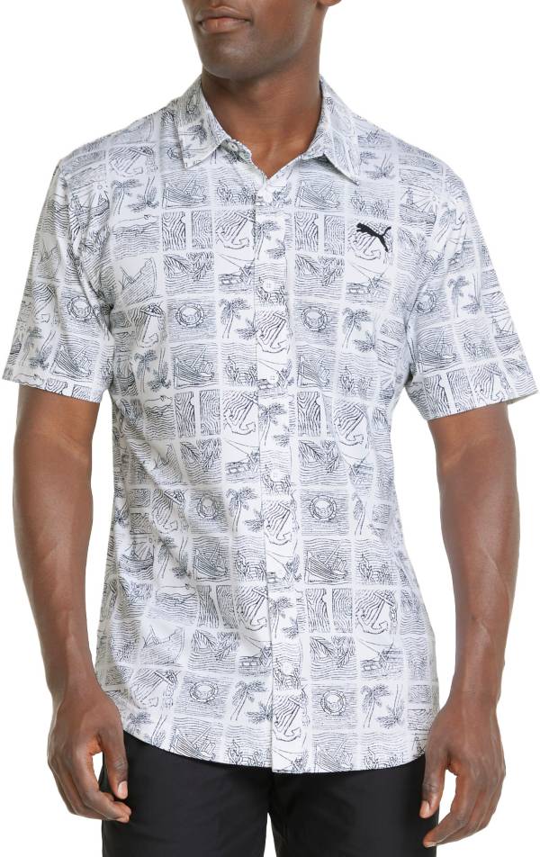PUMA Men's MATTR Shipwrecked Button Down Shirt