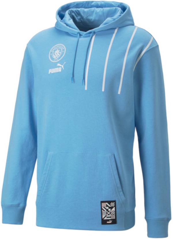 PUMA Manchester City Football Cult Blue Pullover Hoodie