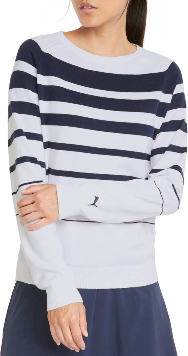 PUMA Women's Striped Golf Sweater