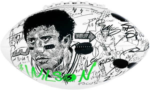 round21 NFLPA Russell Wilson Signature Football