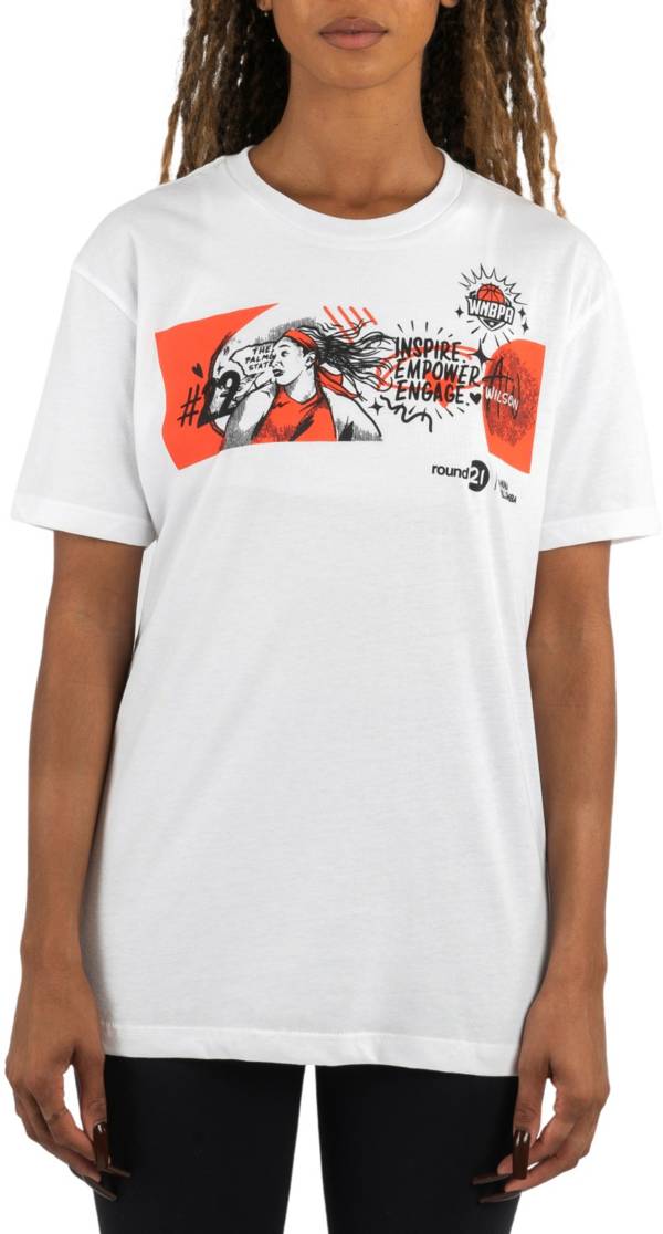 round 21 Las Vegas Aces A'ja Wilson Legends White T-Shirt