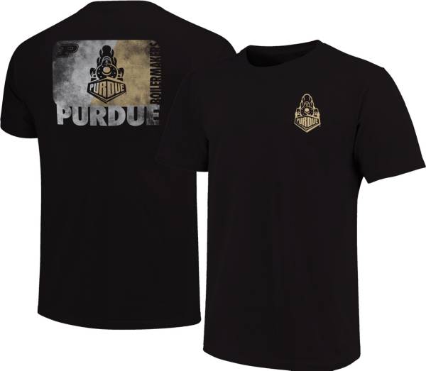 Image One Purdue Boilermakers Black Split Sign T-Shirt