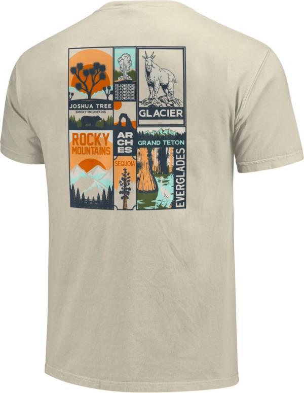 Image One Men's National Park Poster Graphic T-Shirt