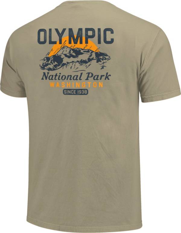 Image One Men's Mountain Rough Type Graphic T-Shirt