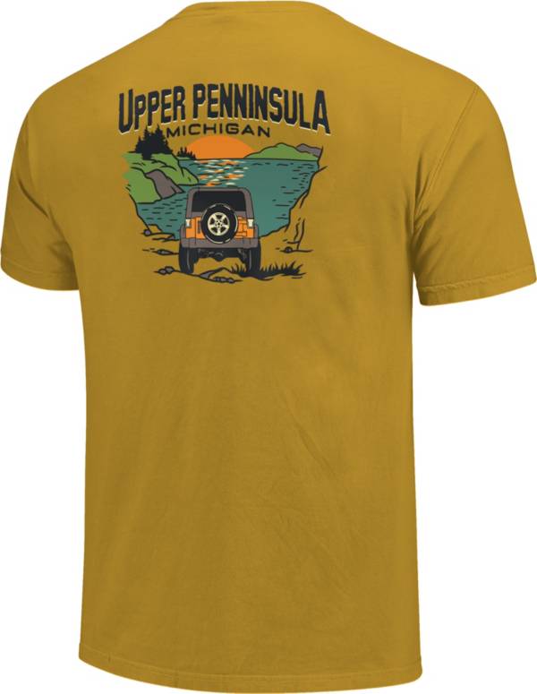 Image One Men's Michigan Off Road Vehicle Lake Graphic T-Shirt