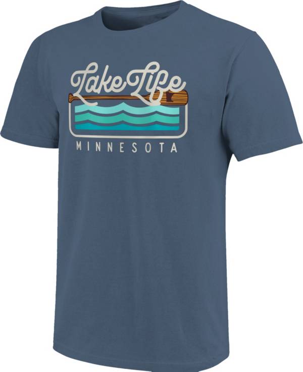Image One Men's Minnesota Paddle State Waves Graphic T-Shirt