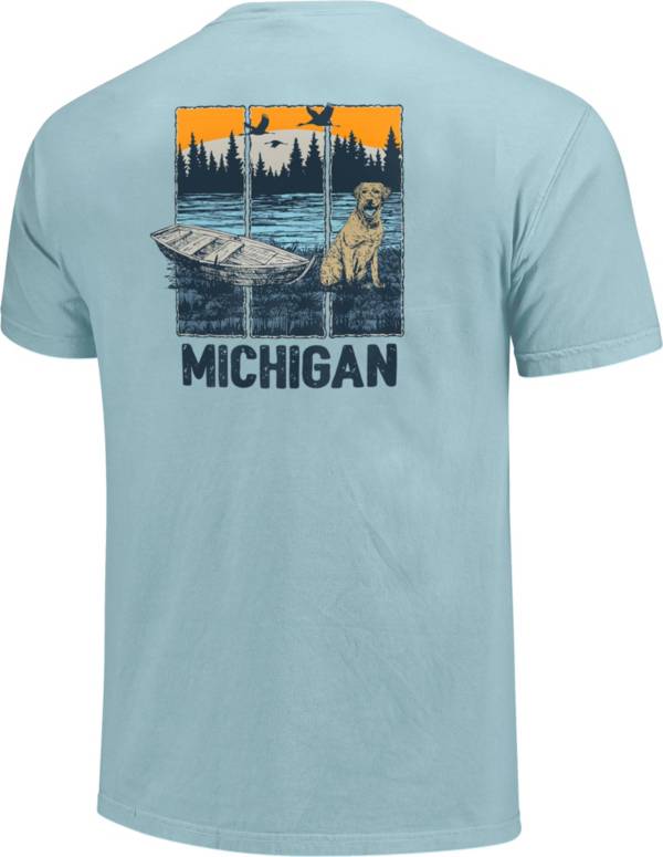 Image One Men's Michigan On The Bank Graphic T-Shirt