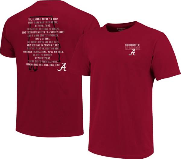 Image One Men's Alabama Crimson Tide Crimson Fight Song T-Shirt