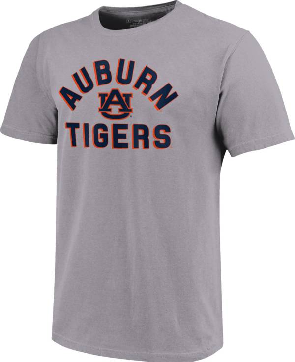 Image One Men's Auburn Tigers Grey Retro Stack T-Shirt