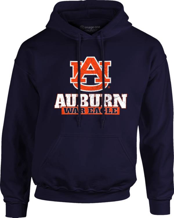 Image One Men's Auburn Tigers Blue School Pride Hoodie