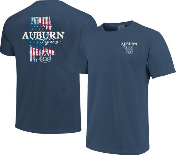 Image One Men's Auburn Tigers Blue Stars N Stripes T-Shirt