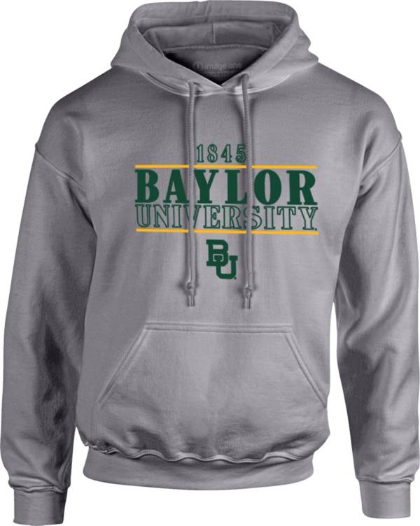 Image One Men's Baylor Bears Grey University Type Hoodie