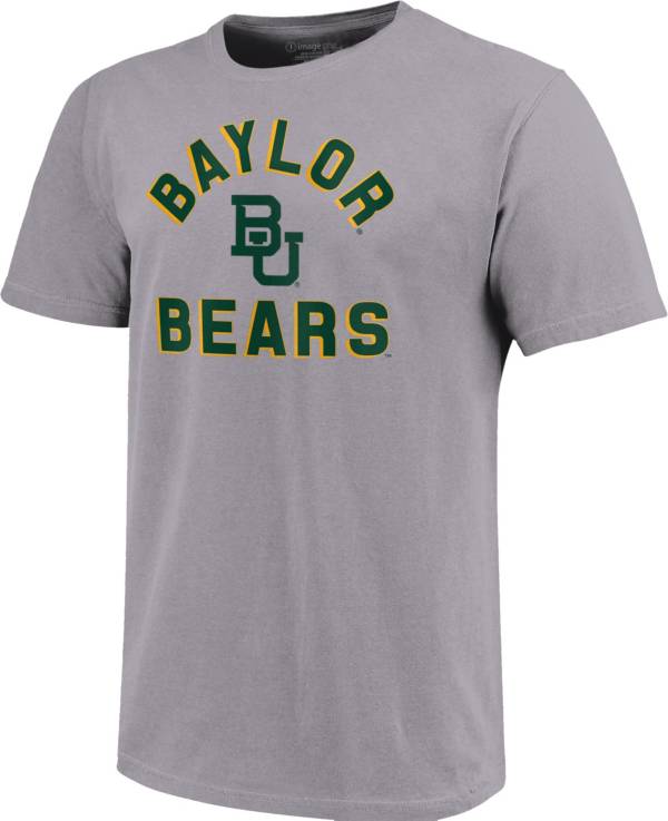 Image One Men's Baylor Bears Grey Retro Stack T-Shirt product image
