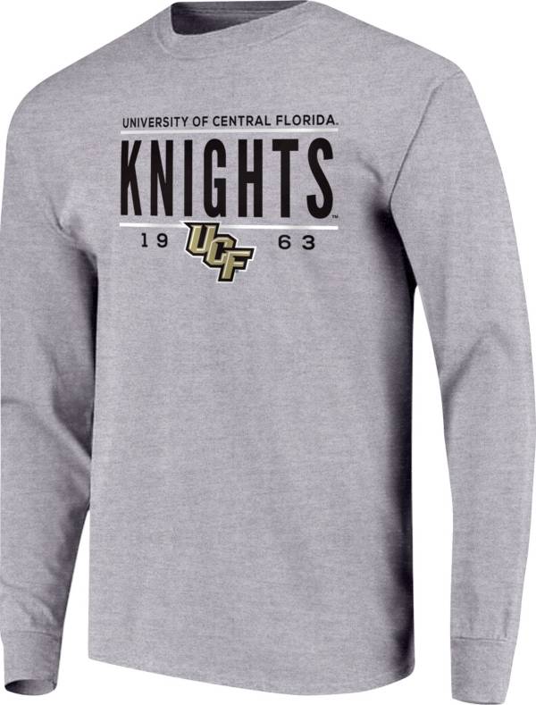 Image One Men's UCF Knights Grey Traditional Long Sleeve T-Shirt