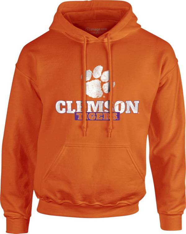 Image One Men's Clemson Tigers Orange School Pride Hoodie product image