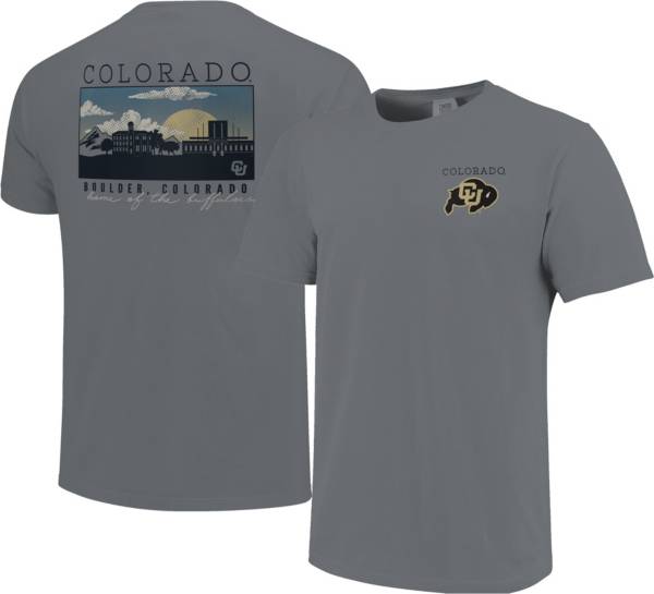Image One Men's Colorado Buffaloes Grey Campus Scene T-Shirt
