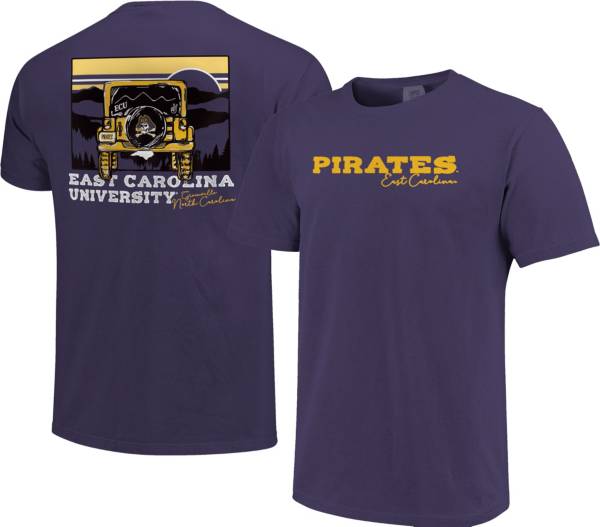 Image One Men's East Carolina Pirates Purple SUV Adventure T-Shirt