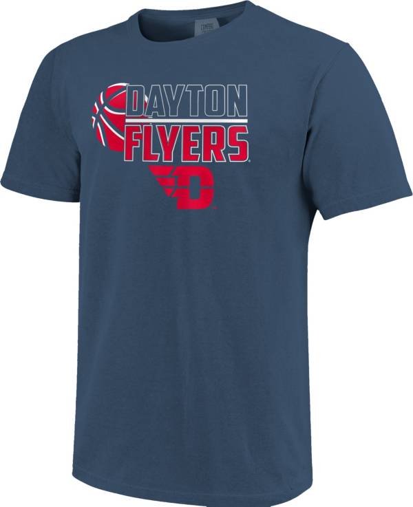 Image One Men's Dayton Flyers Blue Basketball T-Shirt