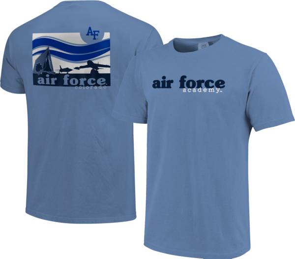 Image One Men's Air Force Falcons Washed Denim Campus Scene T-Shirt product image