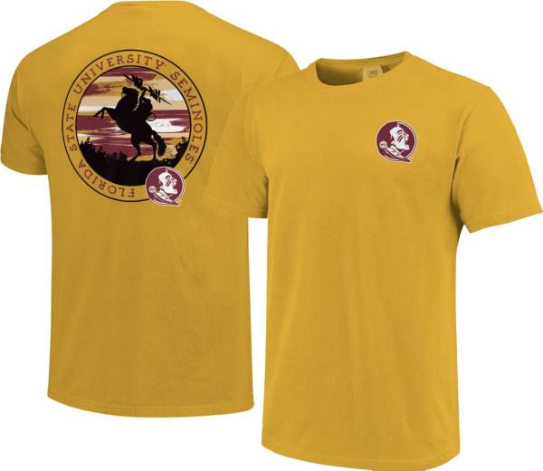 Image One Men's Florida State Seminoles Gold Silhouette T-Shirt