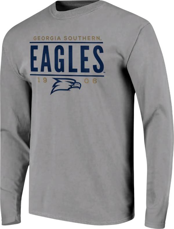 Image One Men's Georgia Tech Yellow Jackets Grey Traditional Long Sleeve T-Shirt