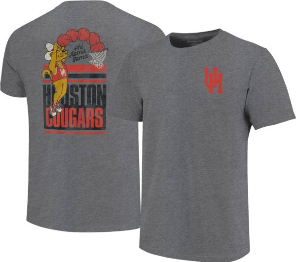 Image One Men's Houston Cougars Grey Phi Slama Jama T-Shirt