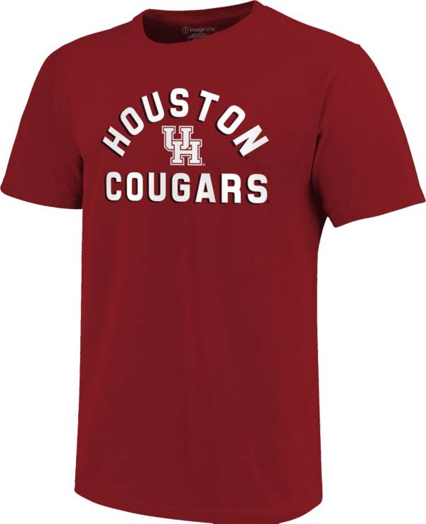 Image One Men's Houston Cougars Red Retro Stack T-Shirt product image