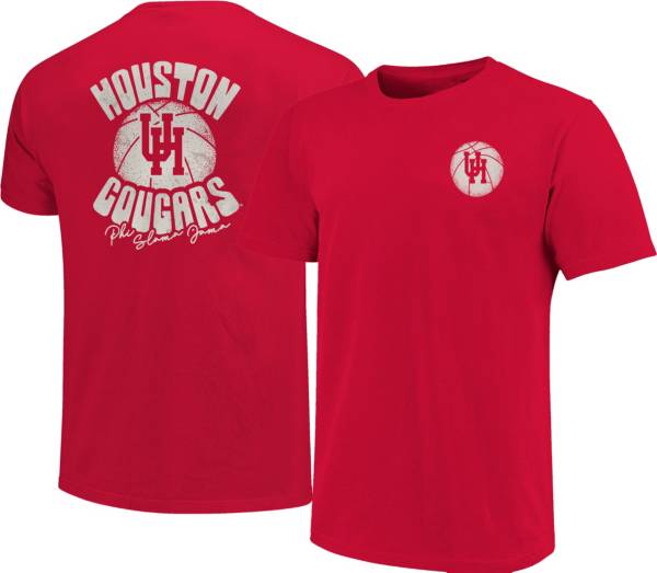 Image One Men's Houston Cougars Red Phi Slama Jama T-Shirt