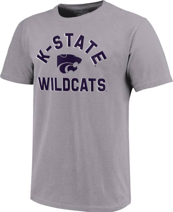 Image One Men's Kansas State Wildcats Grey Retro Stack T-Shirt product image