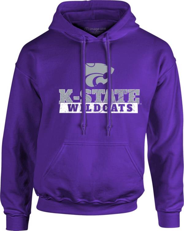 Image One Men's Kansas State Wildcats Purple School Pride Hoodie