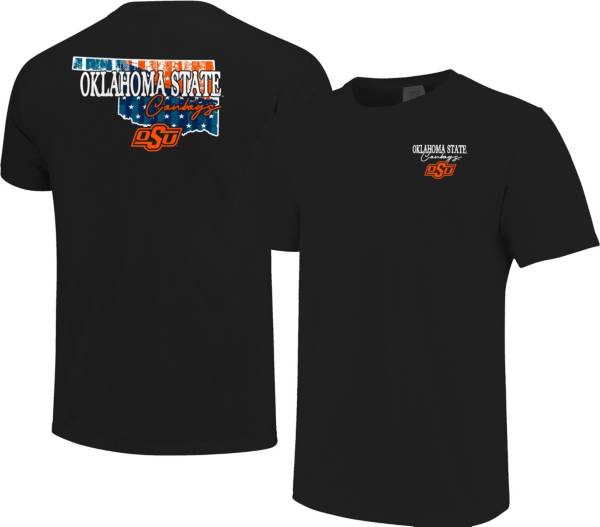 Image One Men's Oklahoma State Cowboys Black Stars N Stripes T-Shirt
