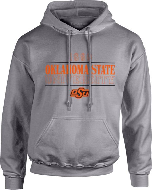 Image One Men's Oklahoma State Cowboys Grey University Type Hoodie