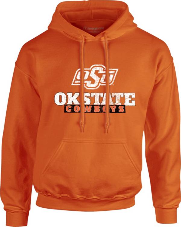 Image One Men's Oklahoma State Cowboys Orange School Pride Hoodie