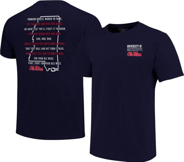 Image One Men's Ole Miss Rebels Blue Fight Song T-Shirt