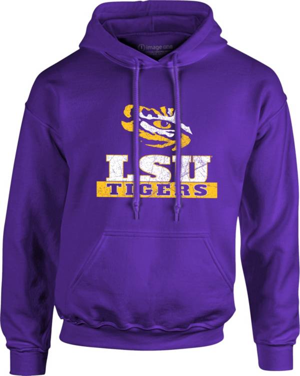 Image One Men's LSU Tigers Purple School Pride Hoodie product image