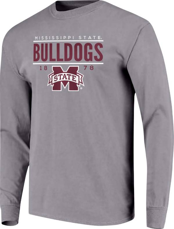 Image One Men's Mississippi State Bulldogs Grey Traditional Long Sleeve T-Shirt