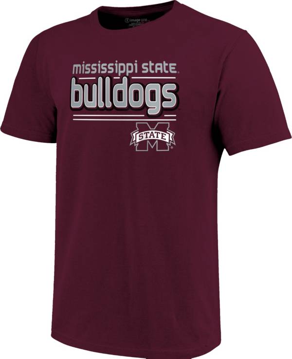 Image One Men's Mississippi State Bulldogs Maroon Bubble Letter T-Shirt product image