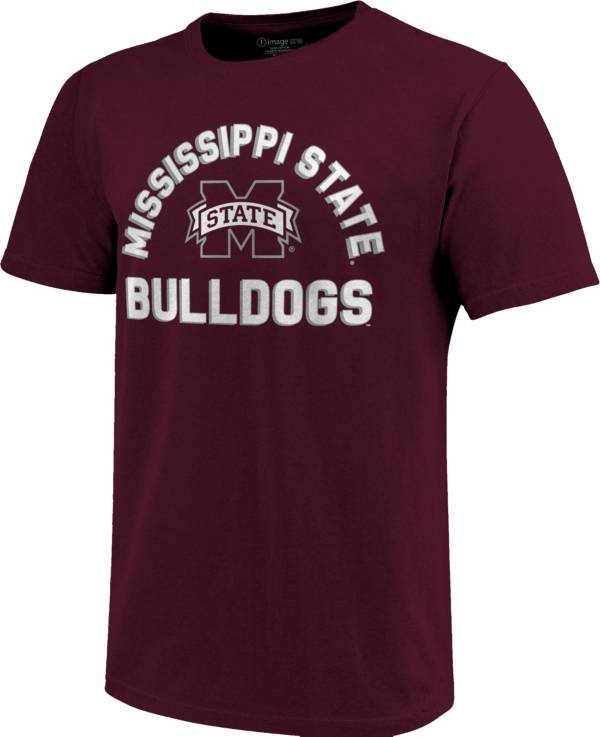 Image One Men's Mississippi State Bulldogs Maroon Retro Stack T-Shirt