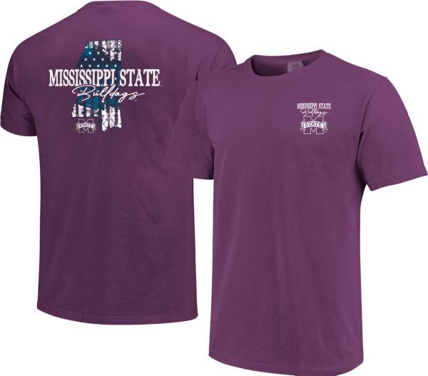 Image One Men's Mississippi State Bulldogs Maroon Stars N Stripes T-Shirt