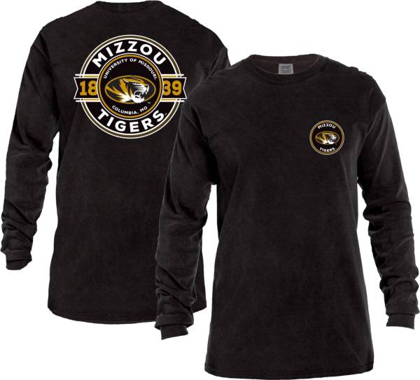 Image One Men's Missouri Tigers Black Rounds Long Sleeve T-Shirt