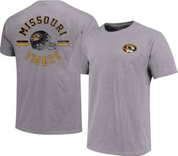 Image One Men's Missouri Tigers Grey Helmet Arch T-Shirt