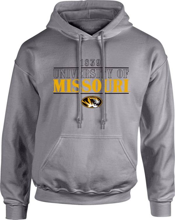 Image One Men's Missouri Tigers Grey University Type Hoodie