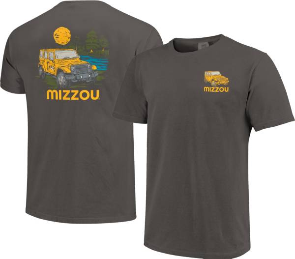Image One Men's Missouri Tigers Grey Parked by the Lake T-Shirt