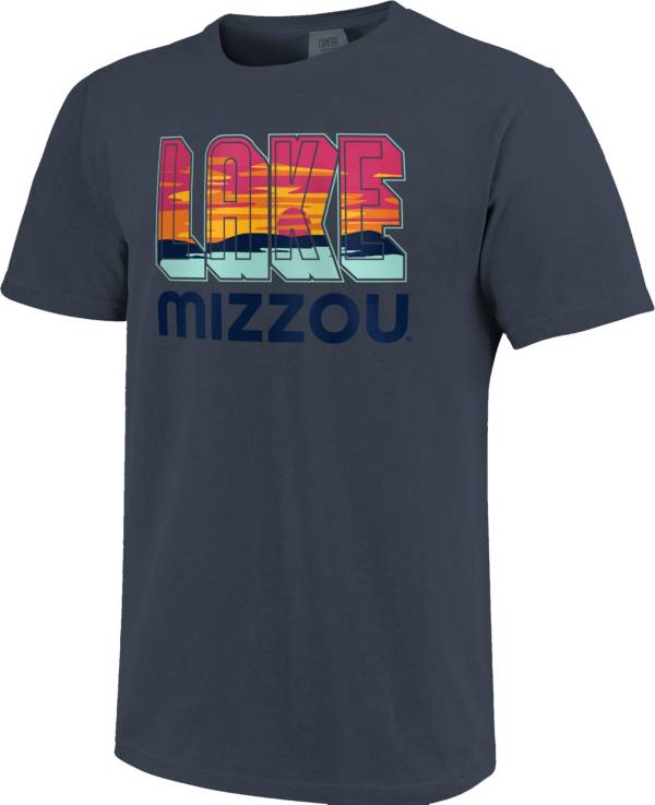 Image One Men's Missouri Tigers Blue Lake Letters T-Shirt