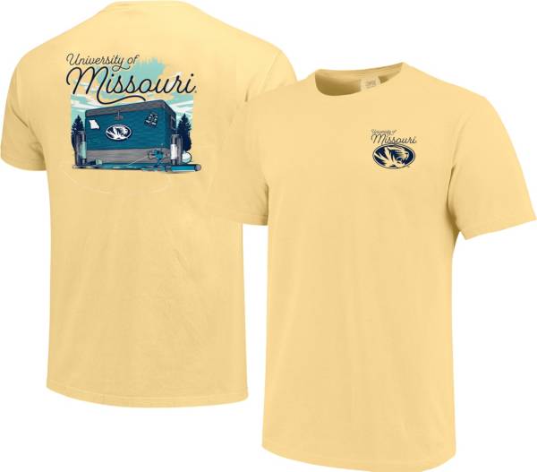Image One Men's Missouri Tigers Gold Big Cooler T-Shirt