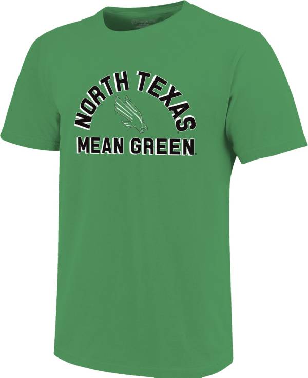 Image One Men's North Texas Mean Green Green Retro Stack T-Shirt