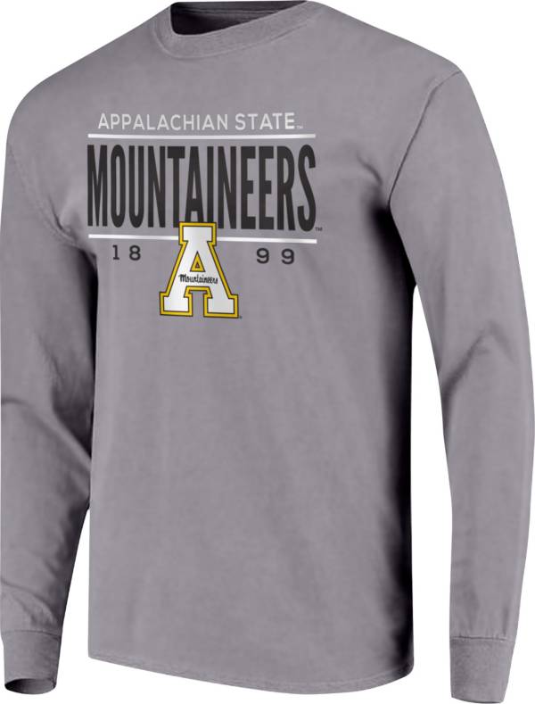 Image One Men's Appalachian State Mountaineers Grey Traditional Long Sleeve T-Shirt