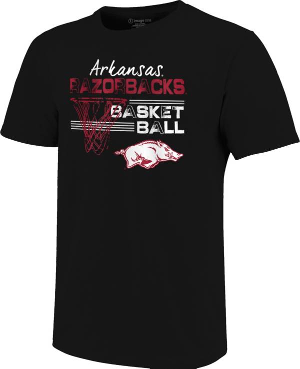 Image One Men's Arkansas Razorbacks Black Net Line T-Shirt