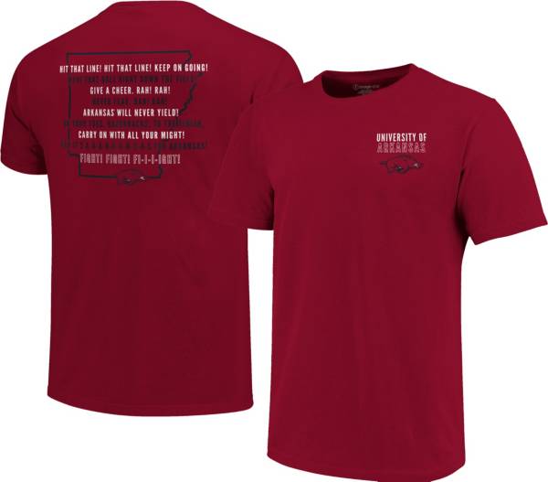 Image One Men's Arkansas Razorbacks Cardinal Fight Song T-Shirt product image